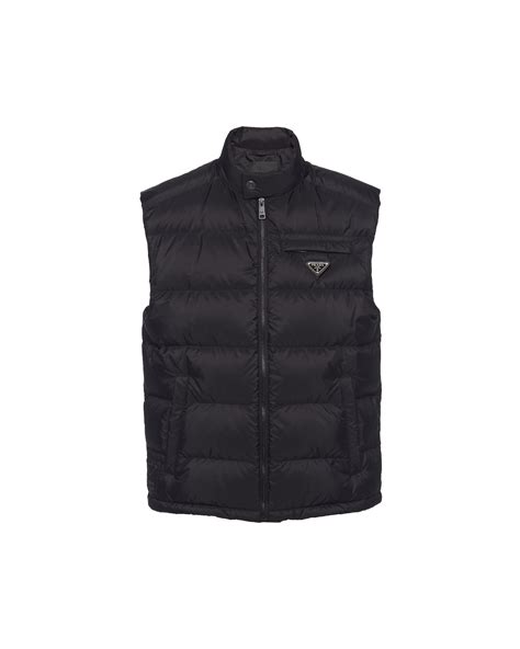 prada blazer puffer|prada sleeveless puffer jacket.